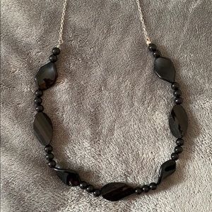 Black Beaded Necklace